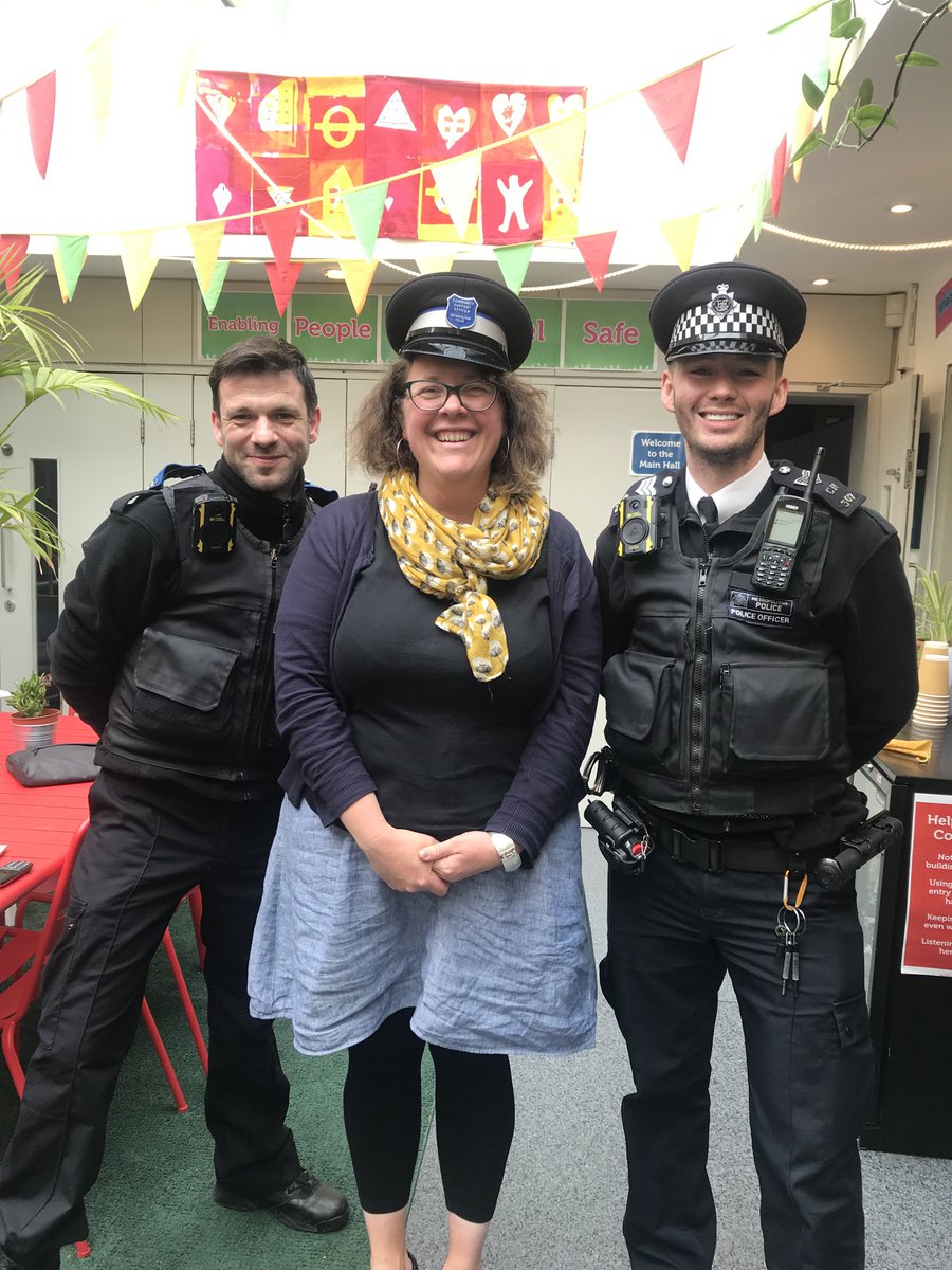 Thanks to Danny &amp; Jonathan from ⁦<a href="/MPSKentishTown/">Kentish Town North and South Wards</a>⁩ for coming to KTCC today. 

Lots of great collaborations in the pipeline, despite the absence of decent biscuits or adequately fitting head gear. 

With ⁦<a href="/sarahcreates/">Dr Sarah Hoyle</a>⁩