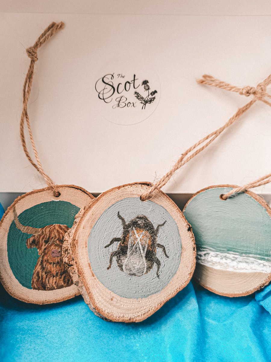 These beautiful gifts by local Scottish Artist 'October_Art' were posted a few day ago. Which one is your favourite? #SmallBusiness #Scotland bonnieboxesltd.com