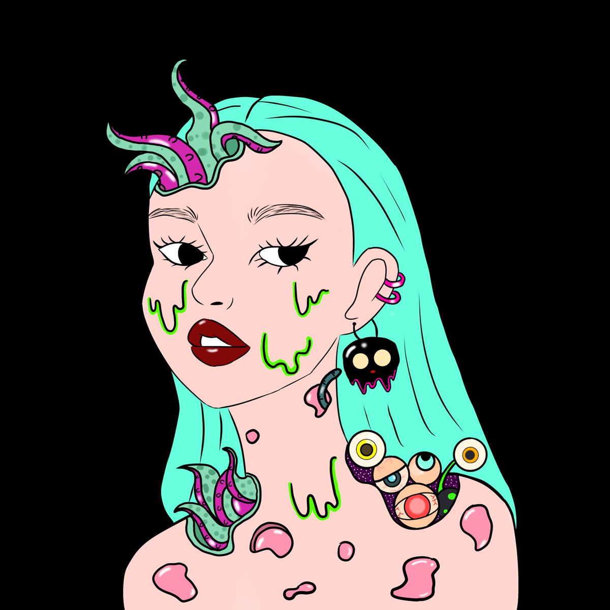 Luxxi93's tweet photo. I do weird crap when I'm bored. 🥴 https://t.co/AbxFApvDEX