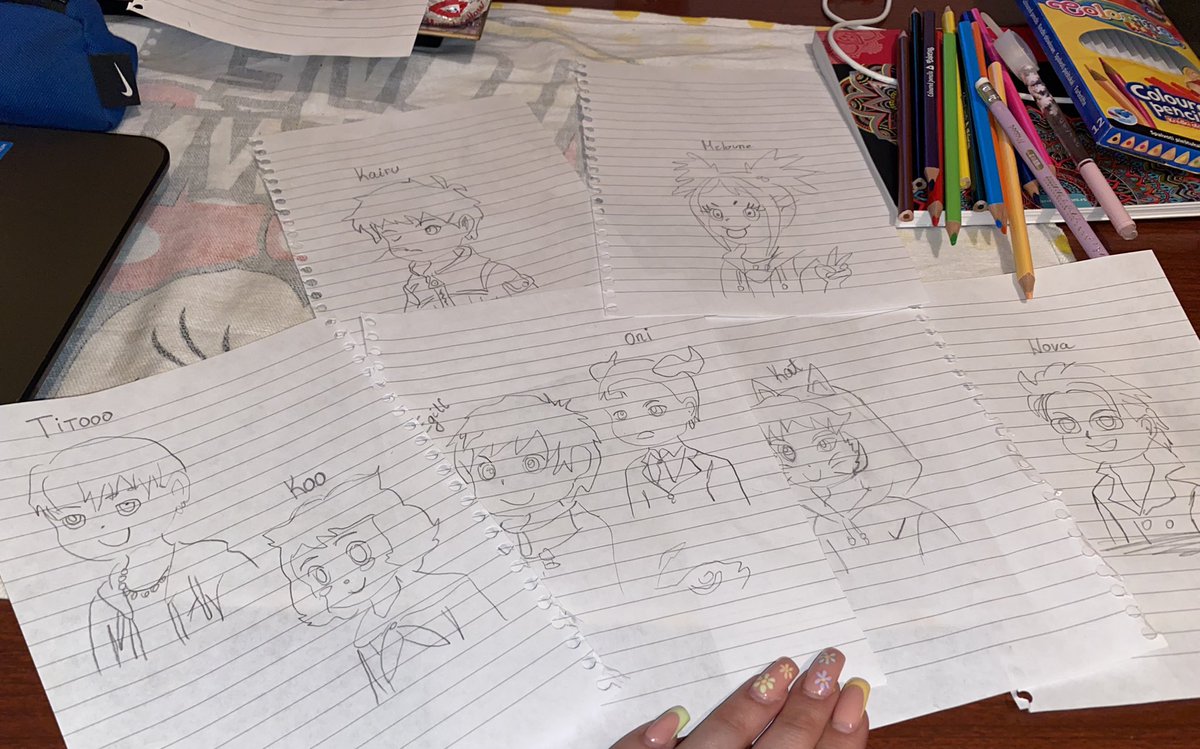TamaraTasic2's tweet photo. This is my handmade art. I m not artis, and i don’t have talent for drawing, but i love pictures from Isakai, and i hope that you love my pictures from Isakai characters ♥️ @IsekaiMeta #IsakaiMeta #NFT https://t.co/BnuNOZQ8dg