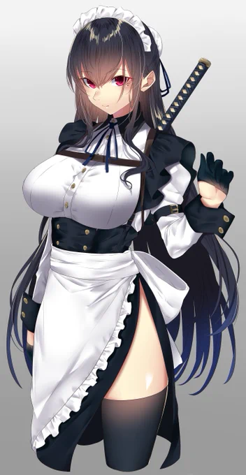 昔描いた近接型の武装メイド
#メイドの日 