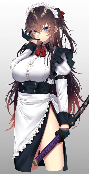 昔描いた近接型の武装メイド
#メイドの日 