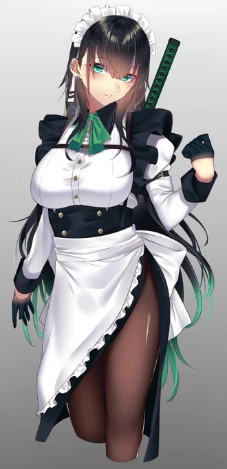 昔描いた近接型の武装メイド
#メイドの日 