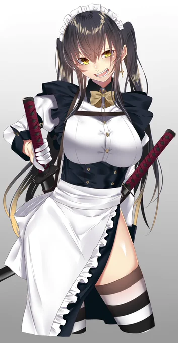 昔描いた近接型の武装メイド
#メイドの日 