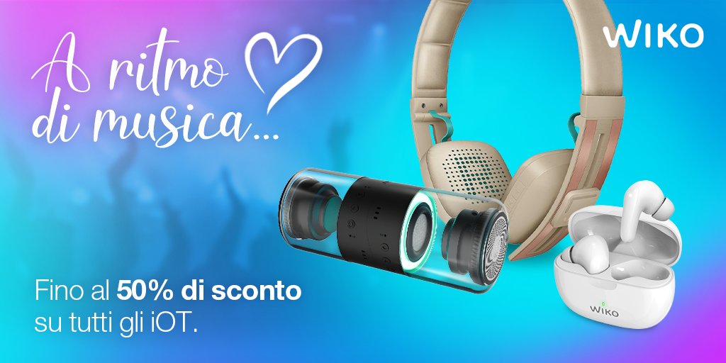 SCATENIAMOCI QUESTA SETTIMANA A RITMO DI MUSICA! ❤️🎶

Scopri tutti gli sconti fino al 50%: it.wikomobile.com/shop/promozioni

#Wiko #LetsPowerUp