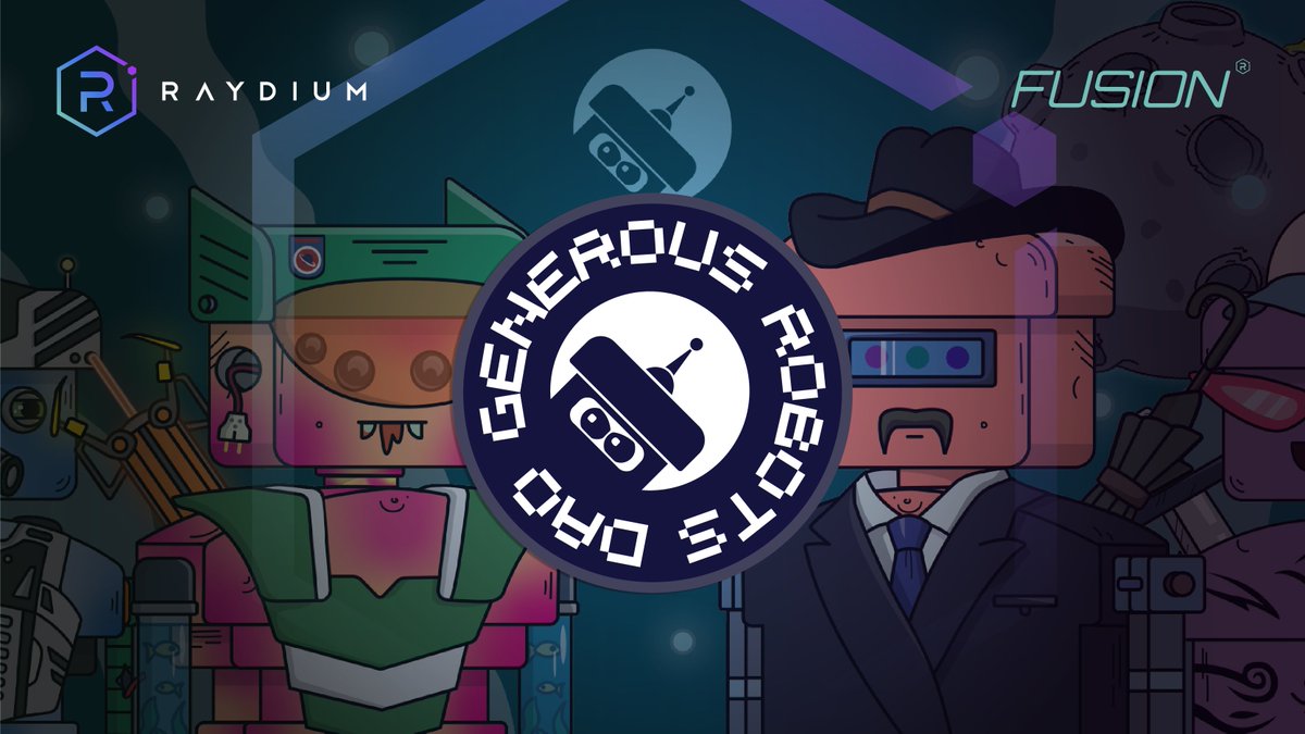 Raydium will launch a <a href="/GenerousRobots/">Generous Robots 🤖 NFT Leveraged Trading</a> Fusion pool for GEAR-USDC on May 11, 15:00 UTC🚀

Rewards will be in $GEAR!