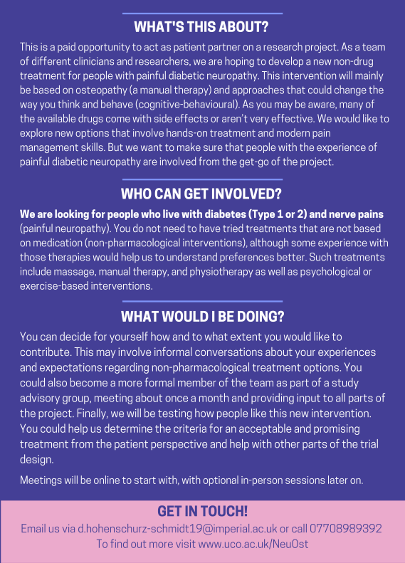 🗞️NEWS🗞️

Research project seeks people with diabetes who experience nerve pains

Read more➡️bit.ly/3yrVv99