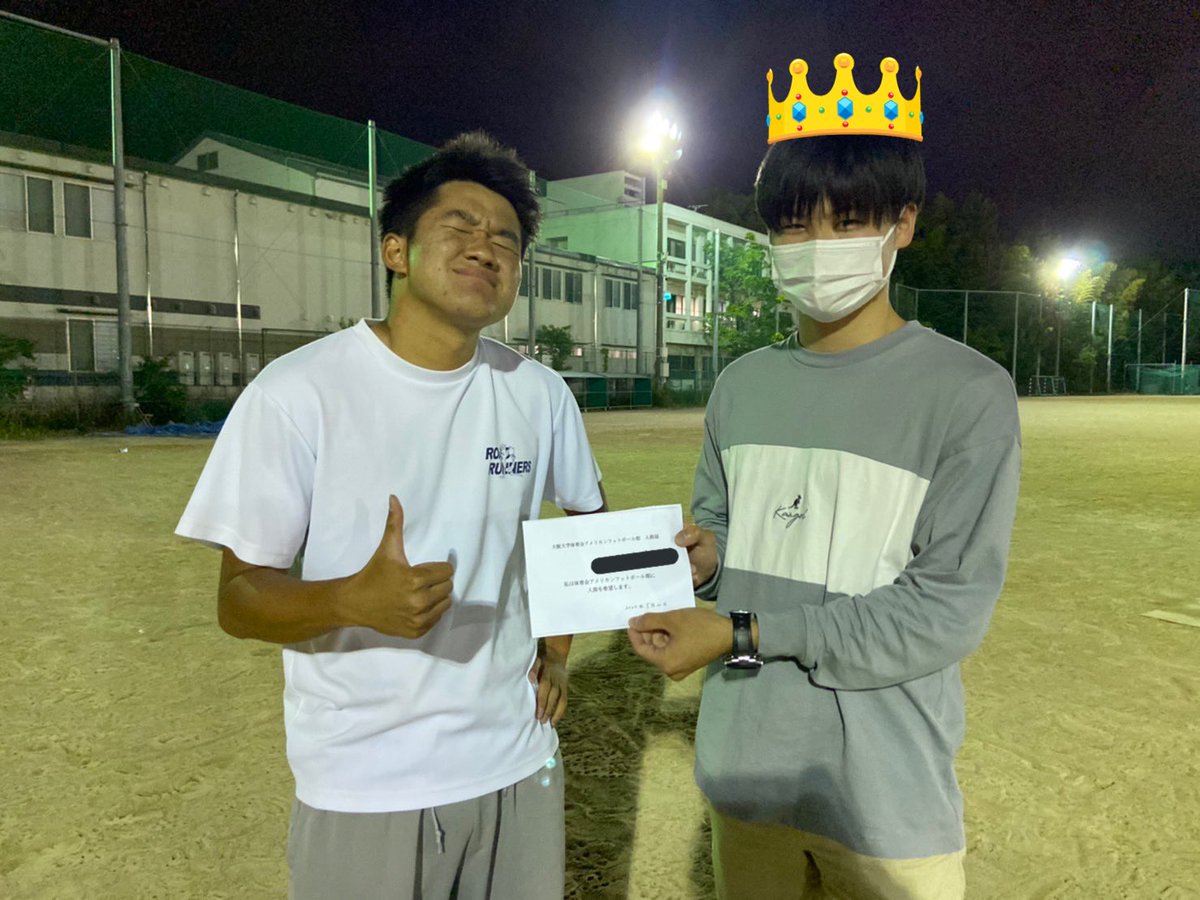 tridents_sub's tweet photo. 今日、新たに3人の新入生が入部を決めてくれました💐

今日時点で、38人の新入生が入部を決めてくれています❤️‍🔥

これから一緒に頑張りましょう〜🏈

まだまだ新入生大募集中です！
気軽に練習見学に来てくださいね☺️

#春から阪大 https://t.co/XltucYmbQv
