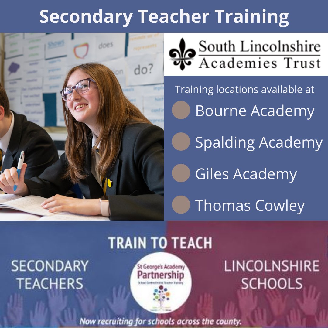GilesSLAT's tweet photo. Are you considering a career in teaching?

One of the ways to become a qualified teacher in schools at our highly successful Trust is through the School Centred Initial Teacher Training (SCITT).

Visit https://t.co/ZqlJswKRFx for the one year full-time training that leads to QTS. https://t.co/VSWzOUlyUV
