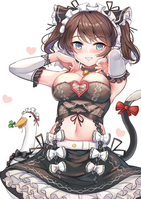 🦆🦆❤️
#メイドの日  #プロテインザスバル 