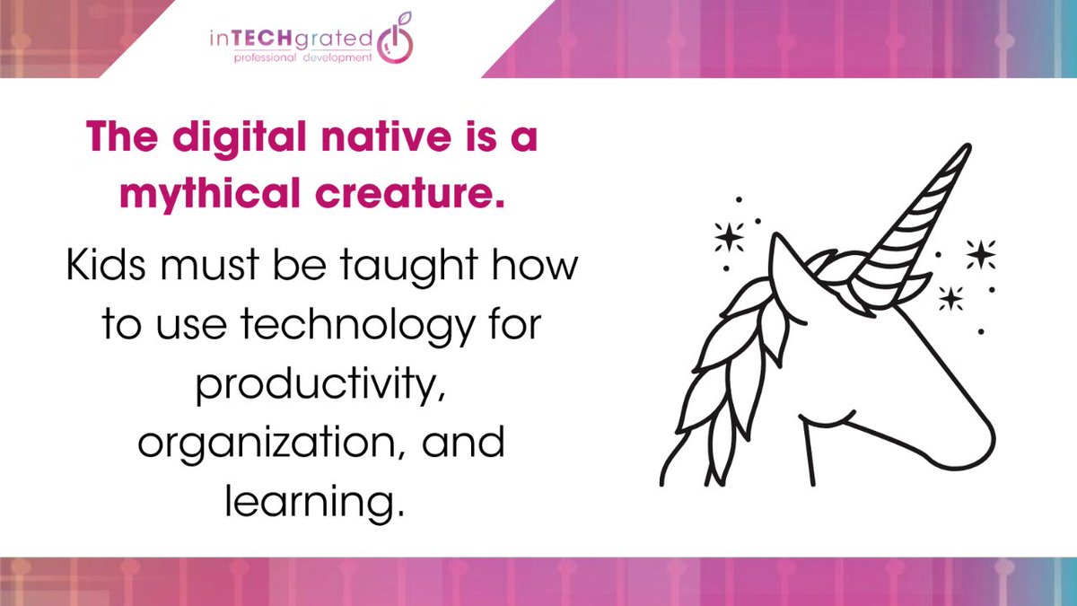 lindyhockenbary's tweet image. Don't assume that students know how to use technology.
Sure they may know how to use technology to create TikTok videos and play Roblox, but they don't know how to use technology to become organized and be productive.
#edtech #techforlearning