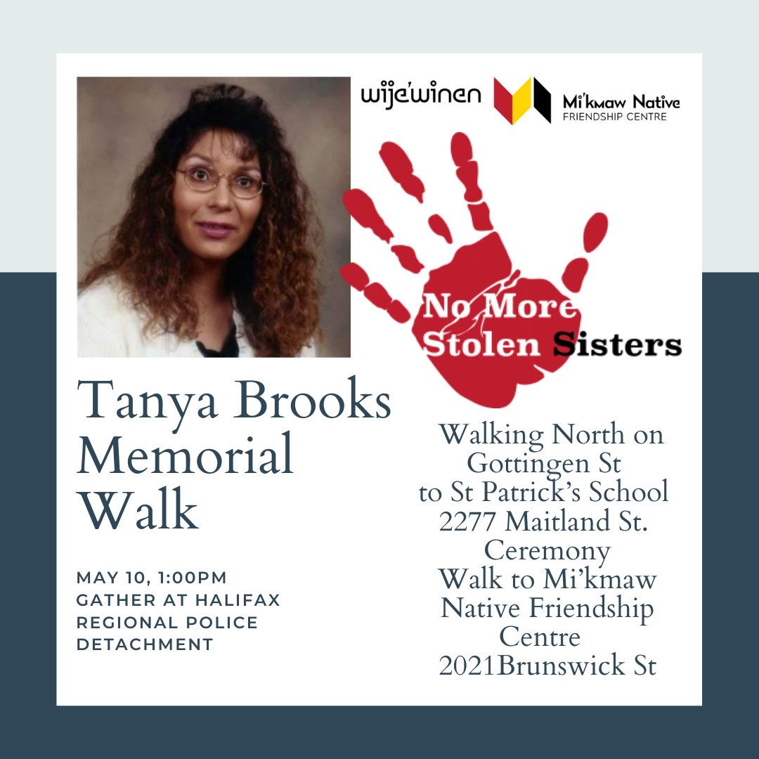 The Tanya Brooks Memorial walk is today at 1PM
