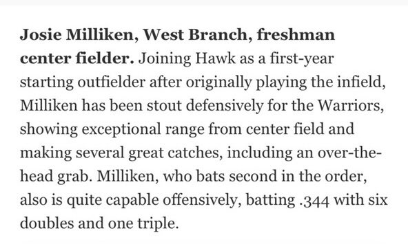 hudson_sports17's tweet photo. Another one of my freshman killing it! Super proud and happy to see her doing so well. @josie_milliken https://t.co/DwwctjYyzT