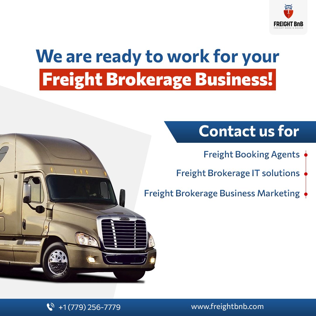 freightbnb's tweet photo. At Freight BnB, we specialize in helping freight brokerage businesses increase their SALES without increasing their cost.

Ready to know more? Contact us!

#freight #freightforwarder #freightagent #freightbroker #freightbnb https://t.co/6h5O2nkBc6