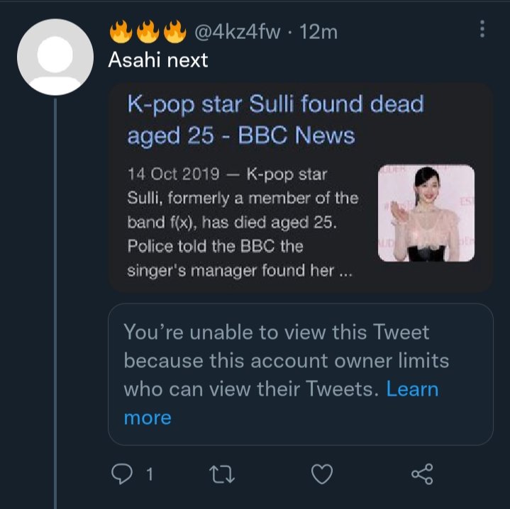 [SUNHELP] R &amp; B DO NOT ENGAGE

tw // mentioning death

troll account dragging 🐱

x.com/i/user/1509232…

1️⃣ report as:
option 1 - disrespectful/offensive
option 2 - fake account

2️⃣ block