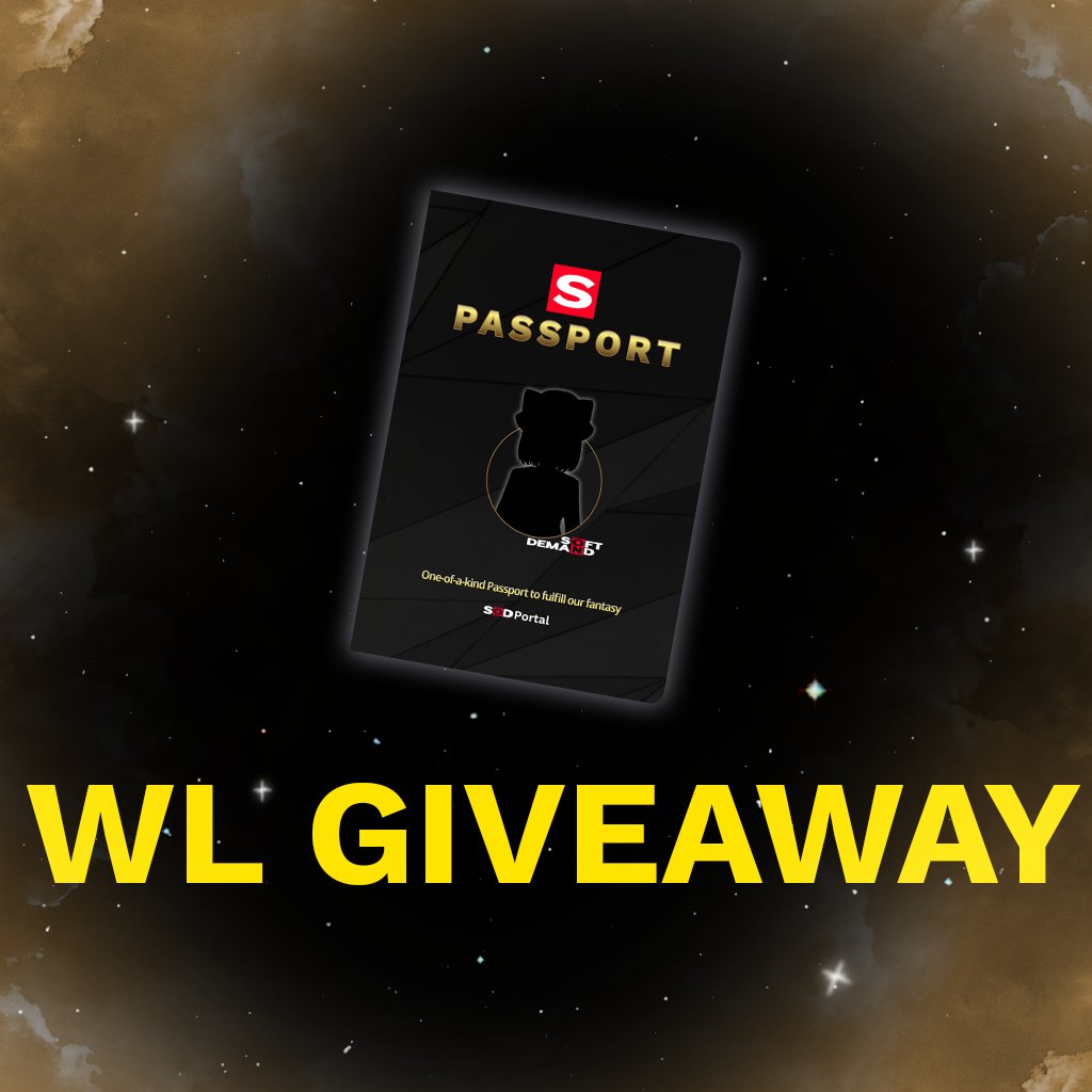 🎁Whitelist Giveaway🎁
🔥100 OG Spots are full🔥
🎉Whitelist Recruitment begins🎉

How to participate
1. Follow @sodportal + RT + Like
2. Invite your squad to Discord!

Check out the details on discord.gg/sodportal 

#WL #whitelist #NFT #NFTCommunity #SOD #SODPORTAL #PFP
