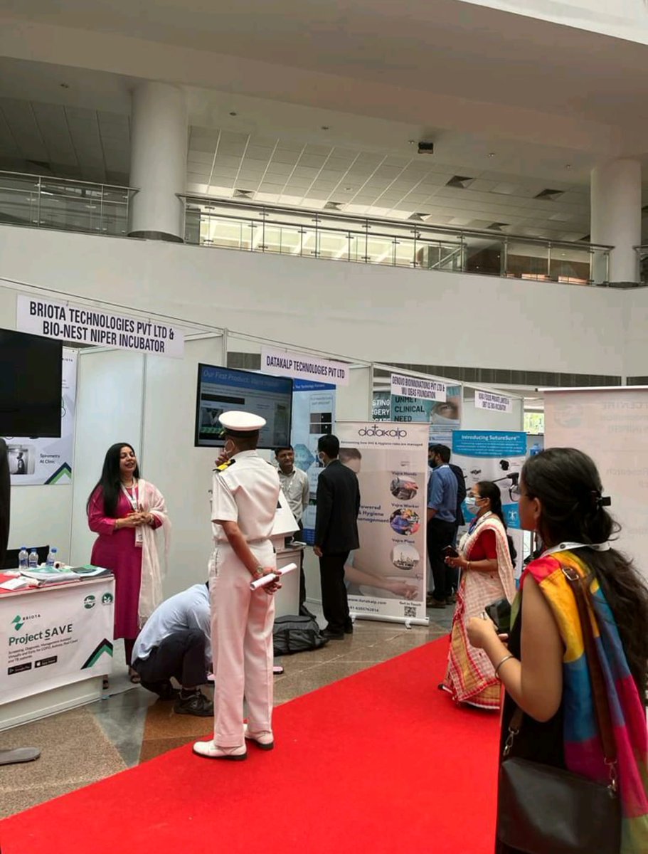 AIMtoInnovate's tweet photo. At the launch of the #AIM_Prime Playbook, the event saw the participation of armed forces - @indiannavy and @IAF_MCC as well as members from @IsraelinIndia.
The dignitaries interacted with selected cohort #startups and incubators at a showcase.
Snapshot from the interactionπ·π https://t.co/hBe8IUFWVi