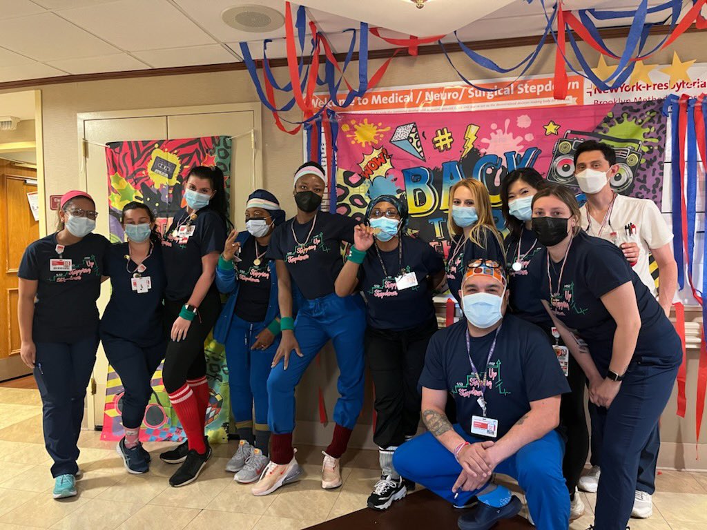 LeticiaC_RN's tweet photo. It’s Spirit Day!! #stepdowndownsteppingup #80sworkout love my team @NypbmhSd hands down the best team https://t.co/5vnjmqhWC0