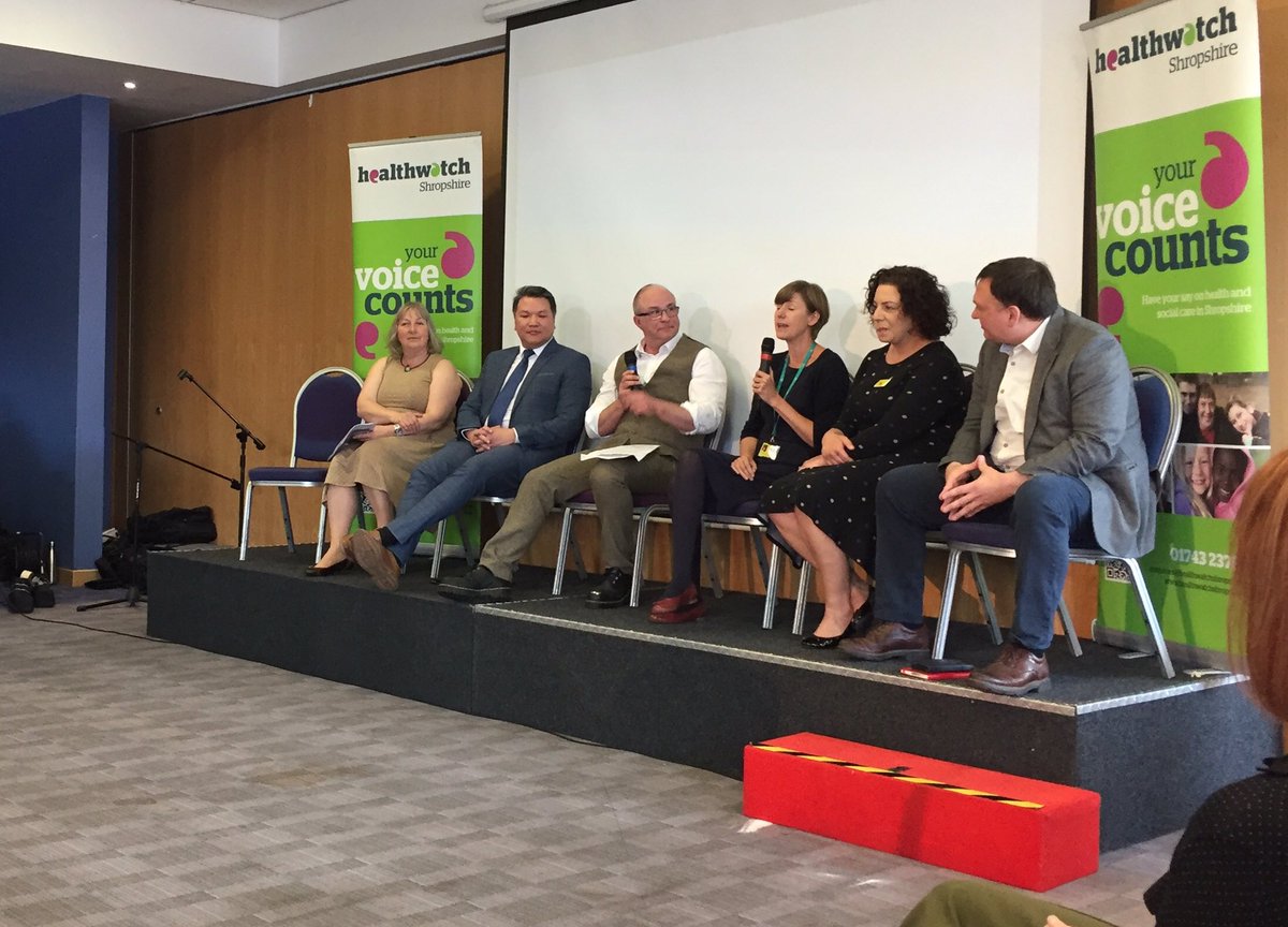 HWShropshire's tweet photo. Our panel is hoping to #growtheconversation around end of life #InAGoodPlace #dyingmatters #HWSOneChance #shopshire https://t.co/8LUUWk7AeR