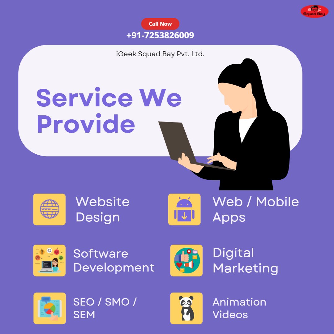 IgeekB's tweet photo. Are You Struggling with Sales and Lead for Your Business?

Call Now +91-7253826009(INDIA) / +1-888-681-0601 (USA and Canada) for Solution!

We Provide Services Like
☞ Website Designing And Development
☞ Mobile App Development
☞ Web App Development
☞ eCommerce Website https://t.co/LqqR4aufRp