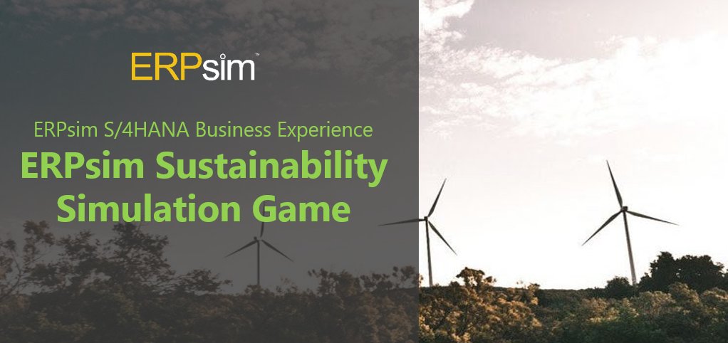 This morning <a href="/SAPSapphire/">SAP Sapphire</a> we'll be playing the ERPsim Sustainability Game Scenario with students from top universities in North America. Join-us at the Hasso Plattner Institut booth at 11am Orlando Time.