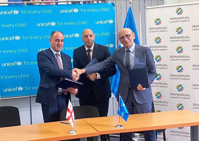 DNarmania's tweet photo. The Memorandum of Cooperation was concluded among GNERC, Energy Training Center and the United Nations Children’s Fund in Georgia. 
The tripartite Memorandum envisages to inform children on energy and water supply, environmental and climate challenges. https://t.co/Aa0EZEKYrU