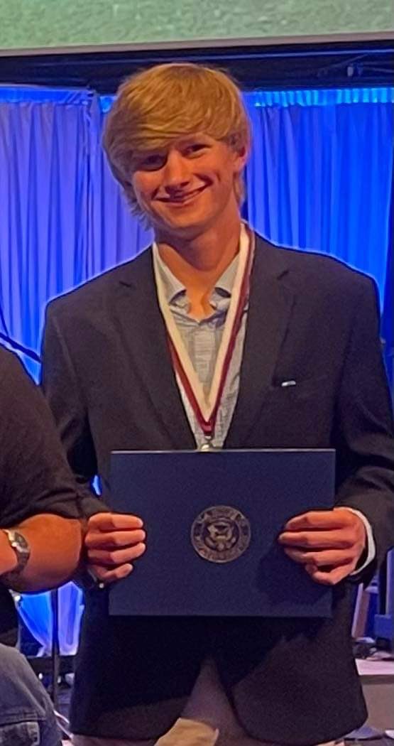 SaderBaseball's tweet photo. Congrats to Scott Sanderson who was selected by the team to be our team rep at last night’s FCA banquet. @Scotty_S_ https://t.co/mdLlPcqoLK
