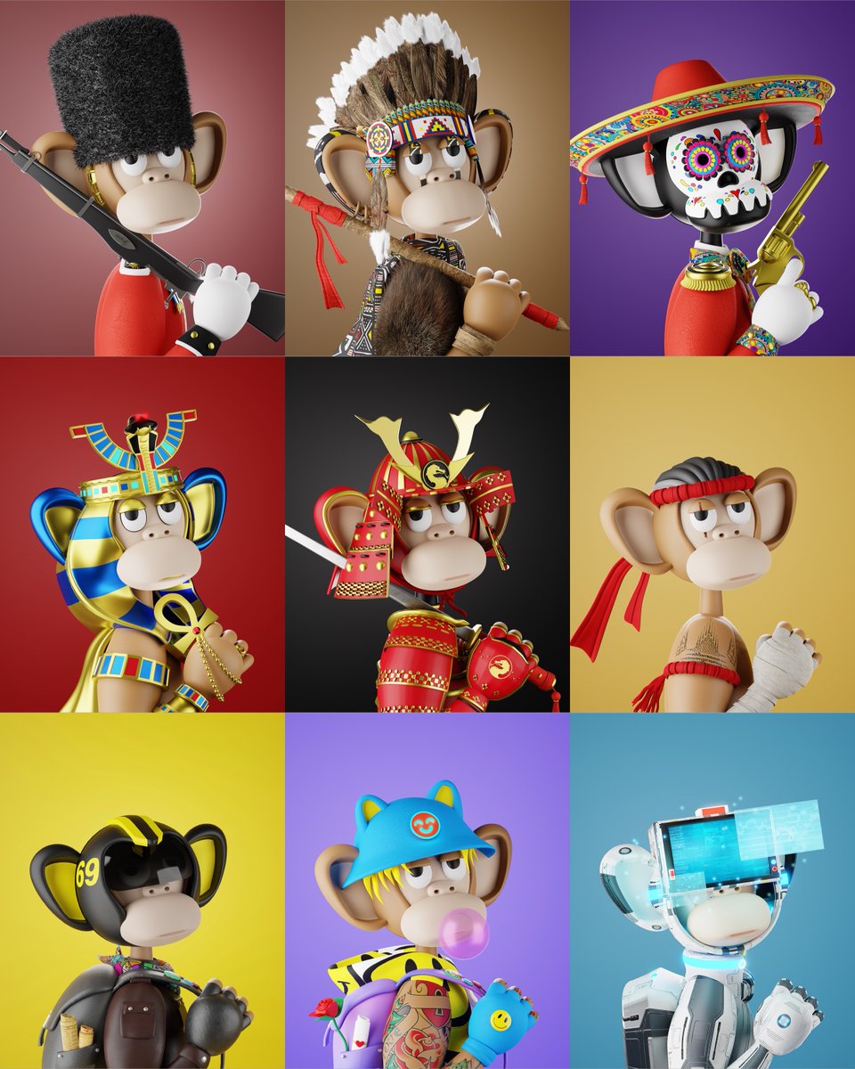 AVAILABLE NOW !!!!
3D SARU THE CULTURE CONCEPT
Price 0.03-0.05 $ETH
opensea.io/collection/3ds…
.
See more Foundation
x.com/tawan__s/statu…
.
#NFT #nftcollector #NFTartist #NFTTHAILAND #NFTthaicommunity #nftcommunity #Collectors #digitalart #opensea #FoundationNFT