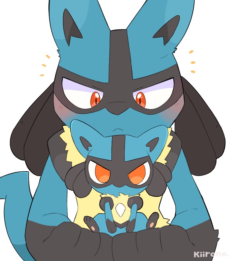 ルカリオ 「Lucario‼︎💙🐾 」|喜いろの-kiirono-のイラスト