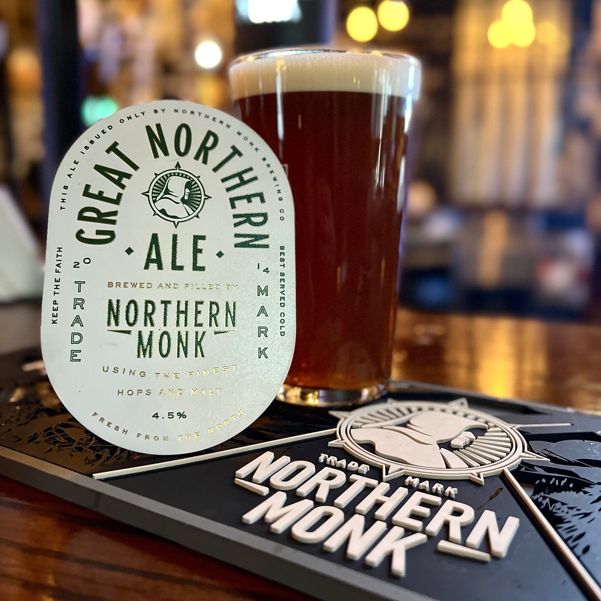 HOS_LeedsPR's tweet photo. We’ve got the lovely @northernmonk Great Northern Ale on currently! At 4.5% it’s the perfect pint on this fine Tuesday! 🍻

•
•
#leeds #leedsstyle #leedsbars #barsofleeds #yorkshire #yorkshirebars #headofsteam #leedslife #leedsbeer #cameronsbrewery #leedscitycentre https://t.co/YwkbPzLRgg
