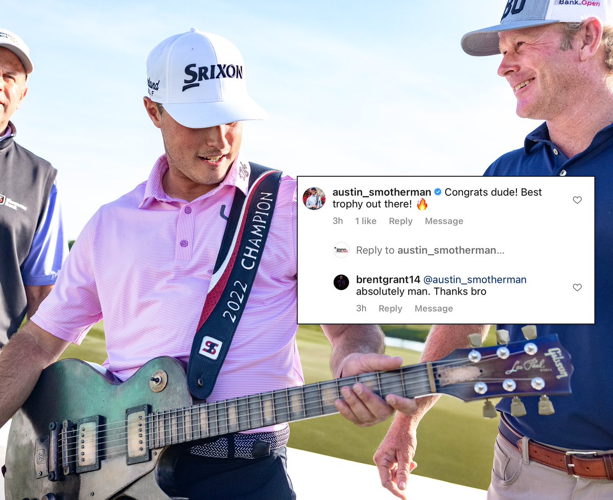 Simmons Bank Open for the Snedeker Foundation (@simmonsbankopen) on Twitter photo 100% of #SimmonsBankOpen champions agree…the Gibson Les Paul guitar, crafted from steel by <a href="/SeamusGolf/">SEAMUS GOLF</a>, is the greatest trophy in golf. 100% of #SimmonsBankOpen champions agree…the Gibson Les Paul guitar, crafted from steel by <a href="/SeamusGolf/">SEAMUS GOLF</a>, is the greatest trophy in golf.