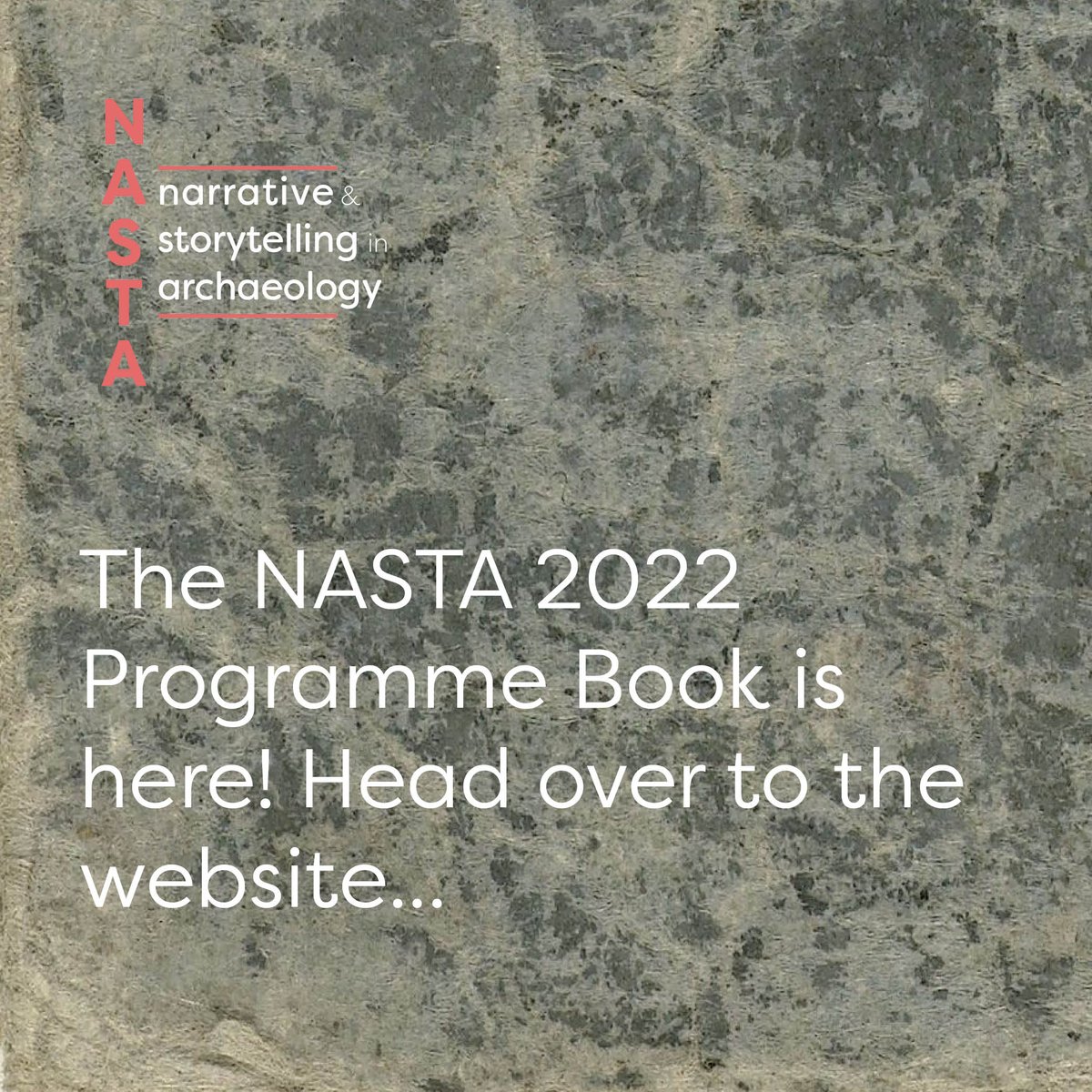 NASTArchaeology's tweet photo. The long awaited #NASTA2022 program book is here! 
You can check it out in all its glory in the new blog post on our website: https://t.co/iAEOl0LIQX
Find all the information on the conference in one place, including invited speaker abstracts, parallel session details, and more! https://t.co/WiF0rXJWNl