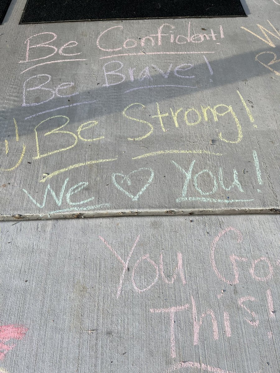 WISDLagway's tweet photo. Sweet, encouraging words from our local Girl Scout troop! #ReadyForSTAAR https://t.co/AcWZQgGKOM