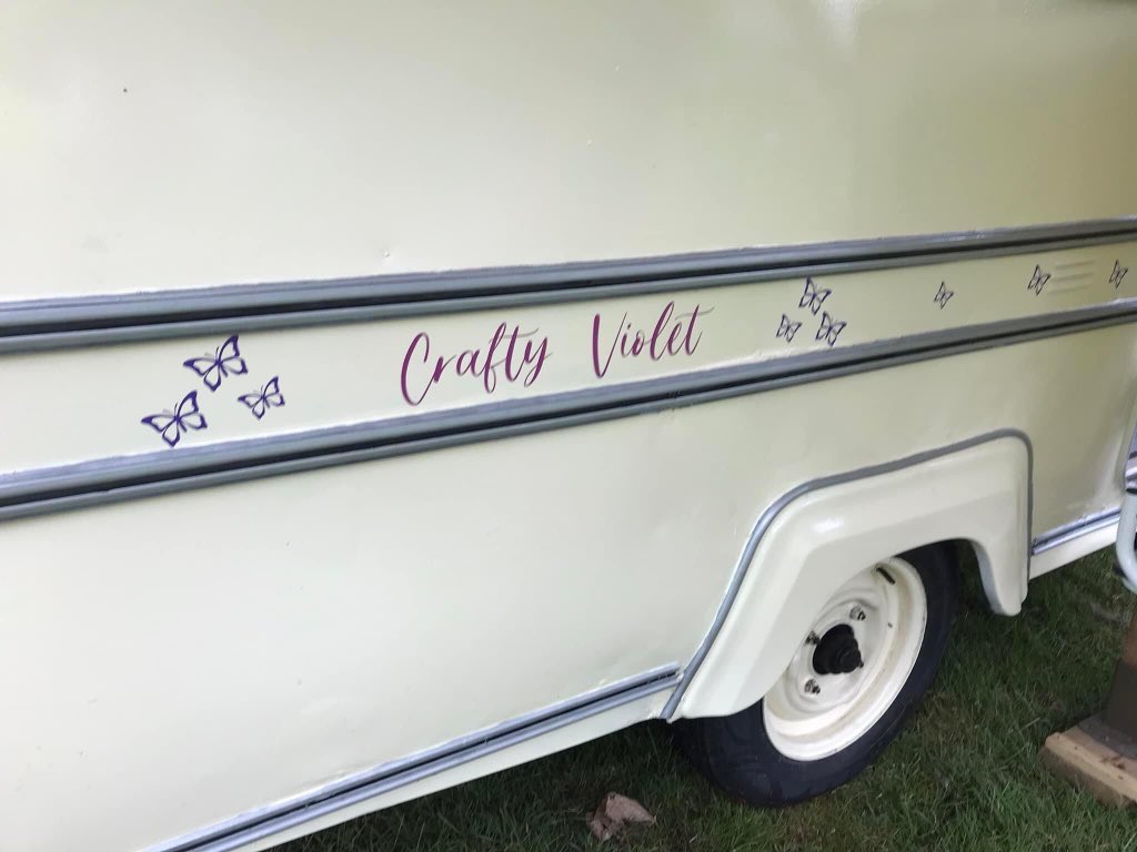 My beautiful, renovated vintage caravan, we saved from scrap. She returned the favour and helped me find myself again. My little business is ready. We are now taking bookings to attend events. You will not beat me #strongwomen #SmallBusiness <a href="/TelfordHour/">Telford Hour</a> #telford <a href="/thecraftshows/">The Craft Shows</a>