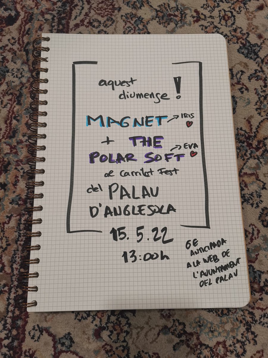 El contracartell del concert d'aquest finde al #carriletfest del Plau d'Anglesola. 💛