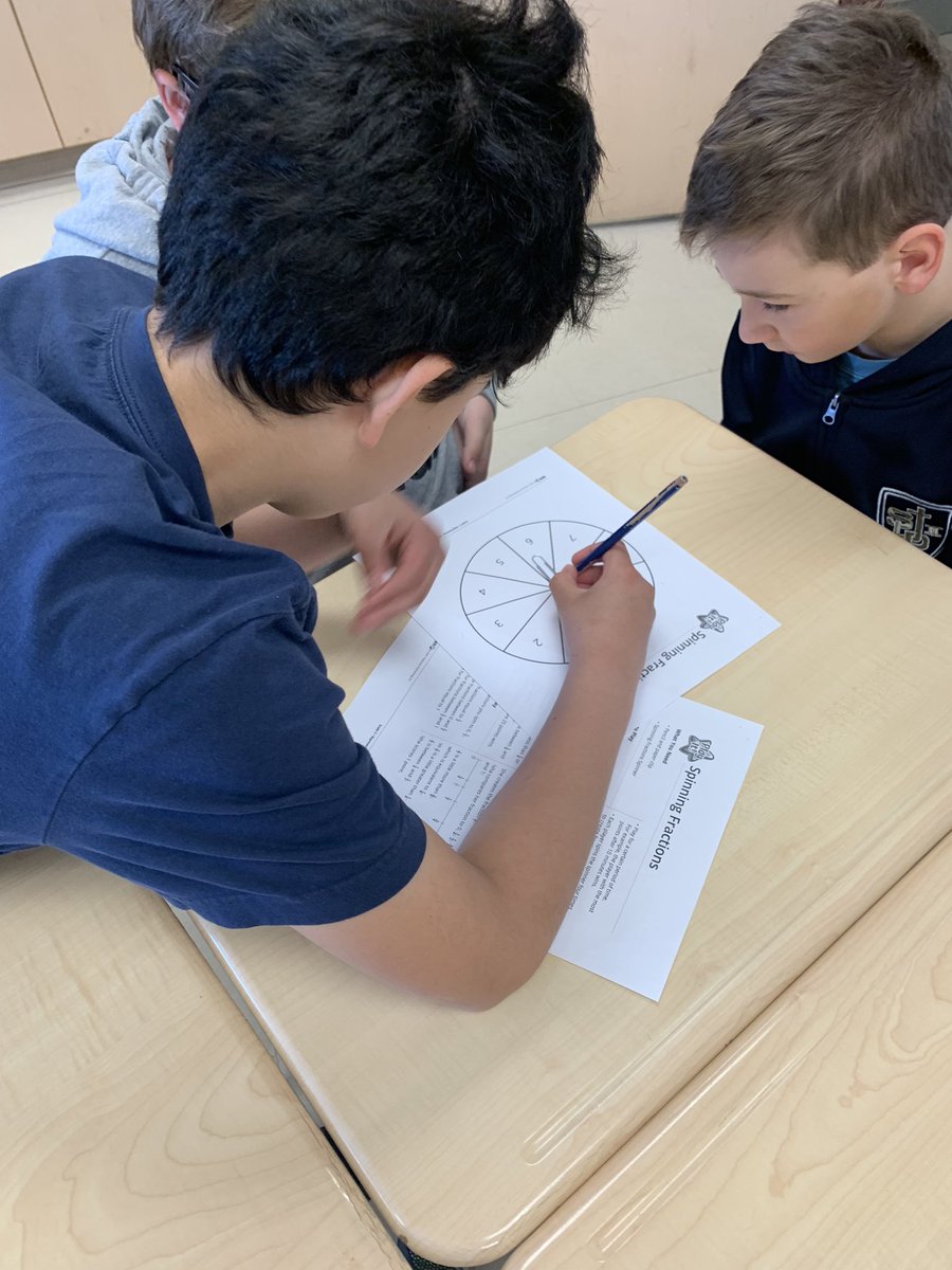 missbryla's tweet photo. Who says studying for a fractions quiz can’t be fun?! 😁 @SJPIIOakville https://t.co/igKD8XQxHB