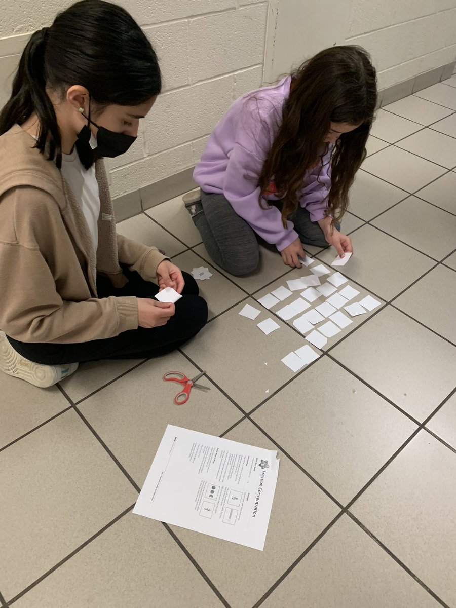 missbryla's tweet photo. Who says studying for a fractions quiz can’t be fun?! 😁 @SJPIIOakville https://t.co/igKD8XQxHB