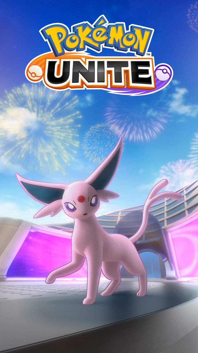 Espeon está más cerca en #PokemonUNITE !! Fondos oficiales