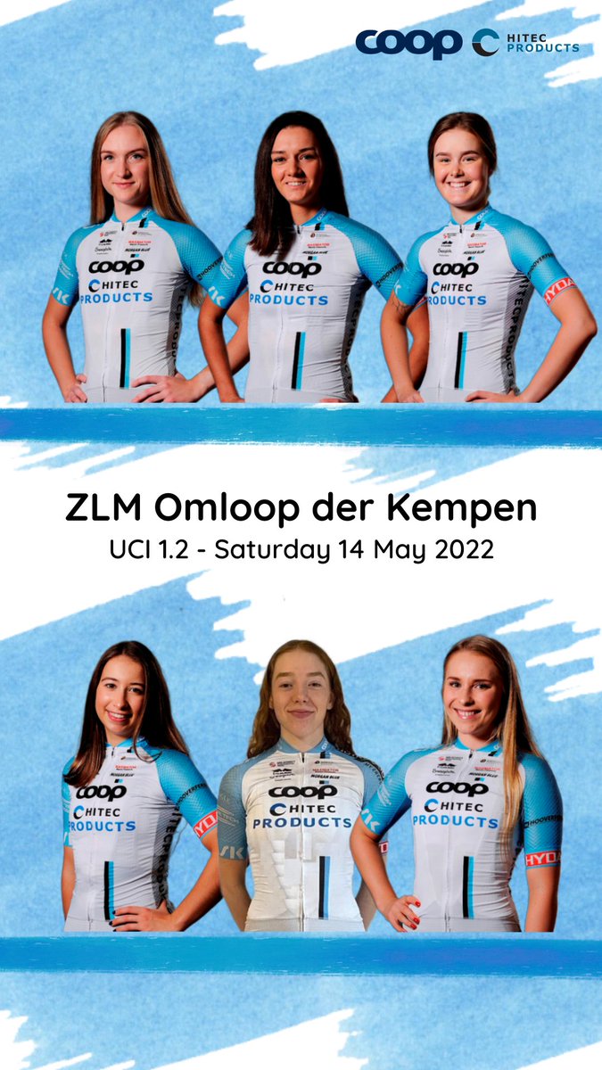Team Coop - Hitec Products for the <a href="/omloopderkempen/">Omloop der Kempen</a> (UCI 1.2):

🇳🇴 <a href="/iversen_ane/">Ane Iversen</a>
🇳🇱 <a href="/sylvie_swinkels/">Sylvie Swinkels</a> 
🇳🇴 <a href="/perrifeldmann/">Pernille Feldmann</a>
🇳🇱 <a href="/EmmaBoogaard/">Emma Boogaard</a> 
🇬🇧 <a href="/josienelsonx/">Josie Nelson</a>
🇳🇴 <a href="/tiriljorgensen/">Tiril Jørgensen</a>

#OmloopderKempen