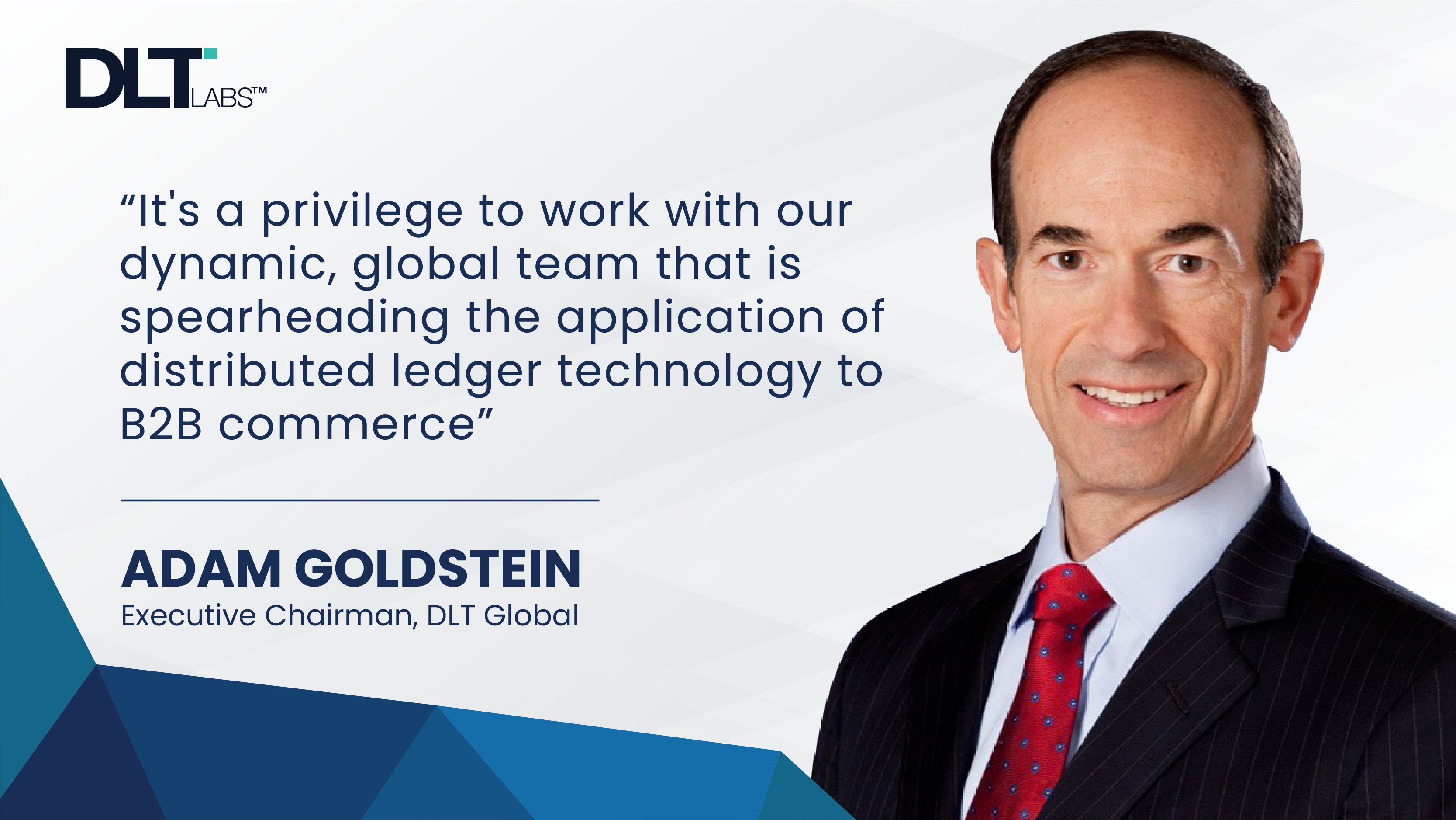 DLT Labs on Twitter "We are proud to announce that Adam Goldstein has