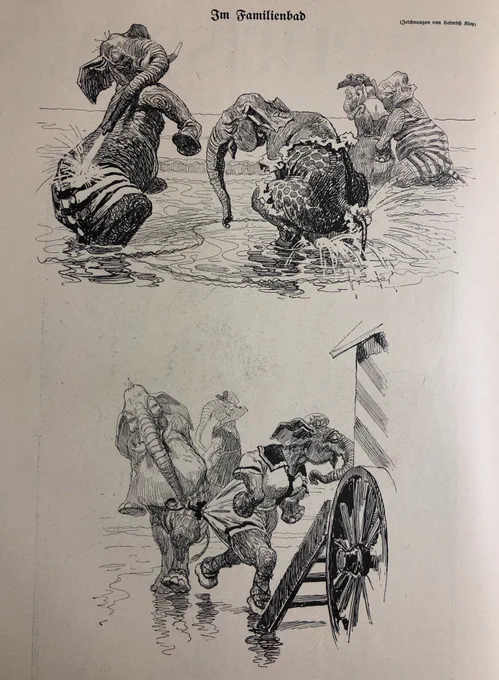 Heinrich Kley's elephants 