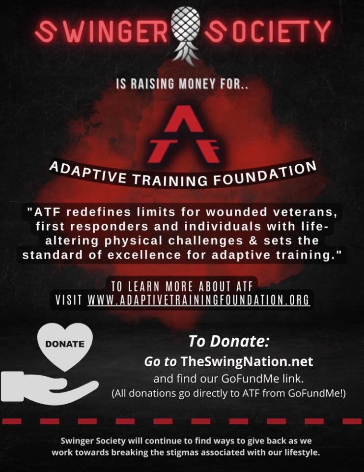 DaphneLove74's tweet photo. Our awesome friends @NorthMnSouthF are once again raising money for a great cause. As a wife of a disabled veteran this hits home. Please donate to the cause…….💋 #swingersociety #adaptivetrainingfoundation https://t.co/039KbPGFfI