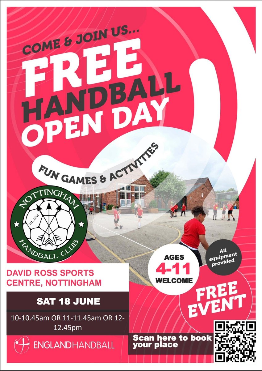 Interested in playing some handball? If so then get down to this amazing @englandhandball open day!