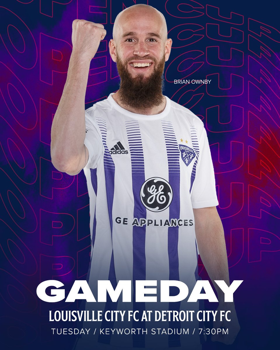 loucityfc's tweet photo. IT'S GAME DAY!!!!

We go tonight in the @opencup Round of 32. 😈

at Detroit City FC
⏰ 7:30 p.m.
📺 ESPN+
📻 @ESPN680 https://t.co/kgB2jrLPeR