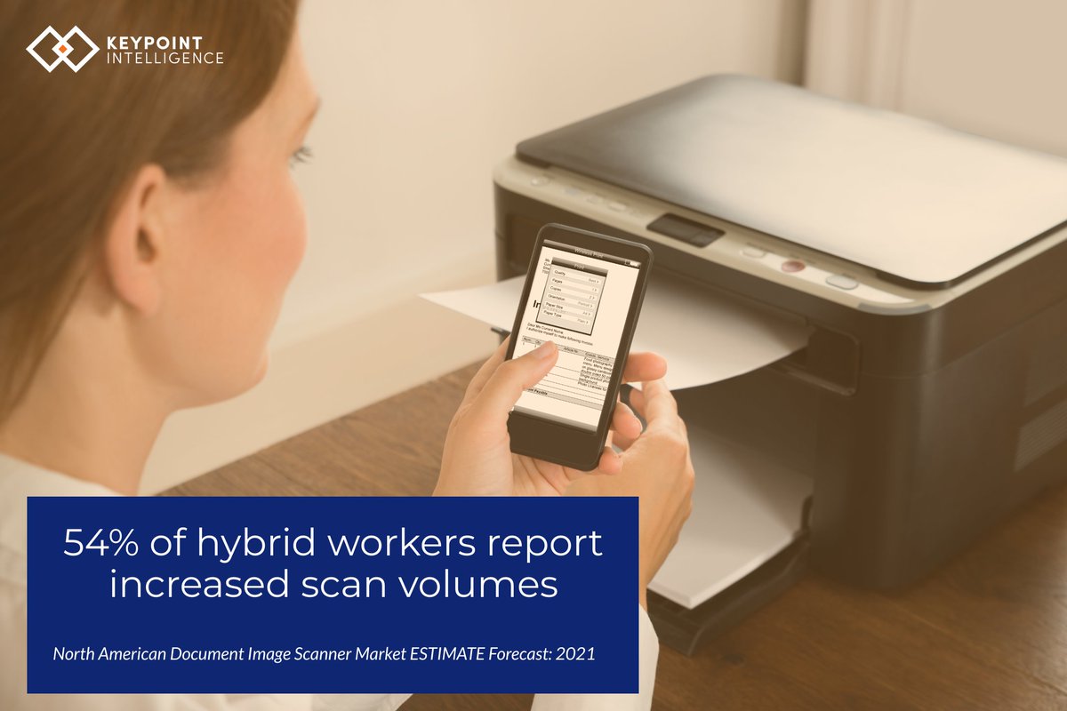 KeypointIntel's tweet photo. Learn about #documentimage scanner shipments, revenue, and market share in our recent scanner market forecast. For report access, email sales@keypointintelligence.com https://t.co/N9zcZqRDtn