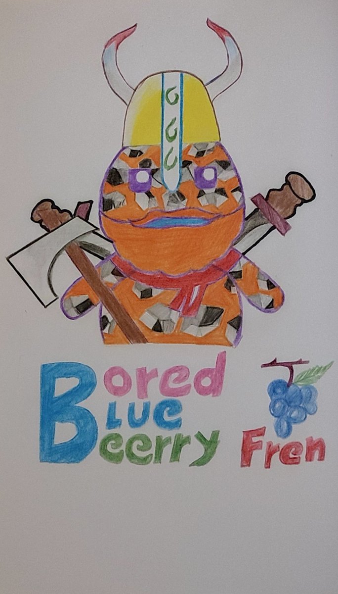 KrishnaGavired3's tweet photo. My art for the art contest @BlueberryFrens #Eth #Whitelist #Giveaways #NFTs https://t.co/6xnBHOt6Id