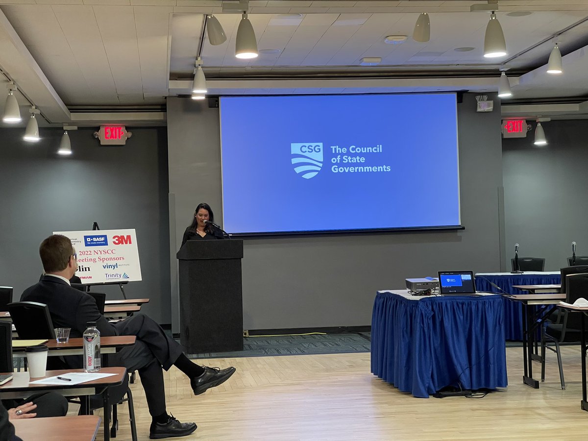 Chief Advancement Officer Maggie Mick presenting an overview of CSG. 

#NYSCC #Albany