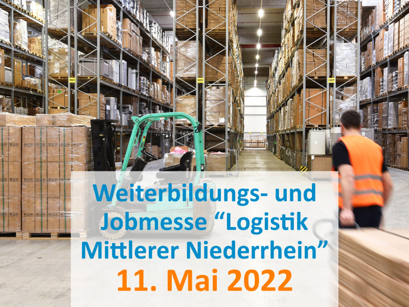 Weiterbilden, beruflich umorientieren oder Karriere planen: In Neuss lädt am 11.05.22 die Weiterbildungs- und Jobmesse "Logistik Mittlerer Niederrhein" zum Besuch ein. Bildungseinrichtungen und Arbeitgeber aus der Region präsentieren sich. #alfatraining #jobmesse #neuss #logistik