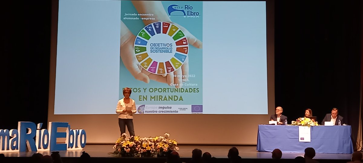 AguadoCisneros's tweet photo. Mensaje clave de la "Jornada de retos y oportunidades" : el esfuerzo y la innovación valen la pena y más en un entorno con tantas oportunidades como Miranda de Ebro.
#NuestraFormacionTuFuturo
#SumaRioEbro https://t.co/RWRpoQWFsD