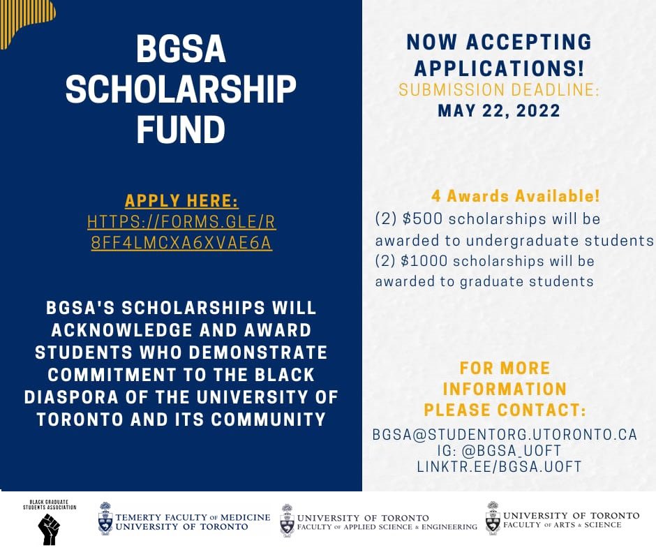UTGSU on Twitter "bgsa_uoft is now accepting applications for their